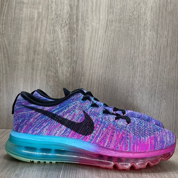 Nike Shoes - Nike Sneakers Women's Size 7 Flyknit Air Max Athletic Running Ombre Purple Pink